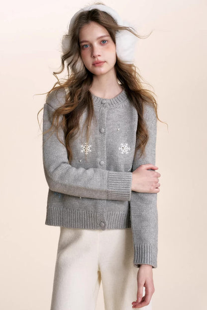 Snowflake Crochet Cardigan