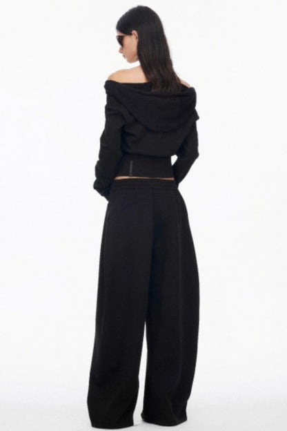 Layer Hooded Slim Sweatshirt