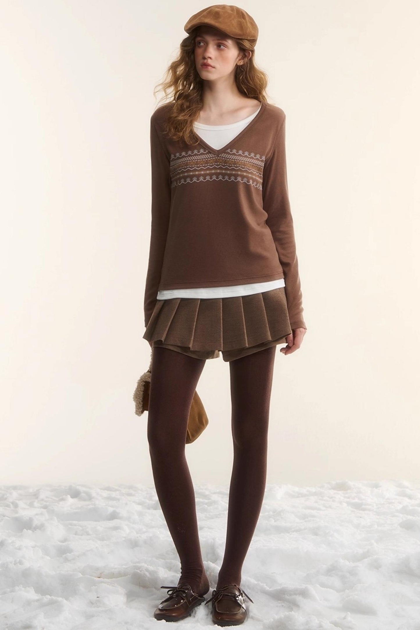 Fair Isle Two-Piece Top