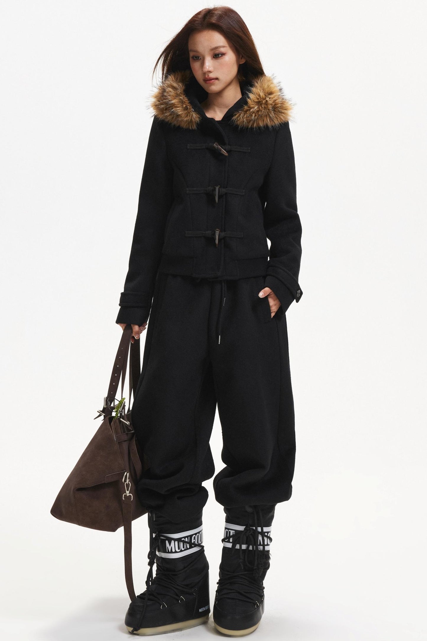 Retro Woolen Jacket & Pants Set-Up