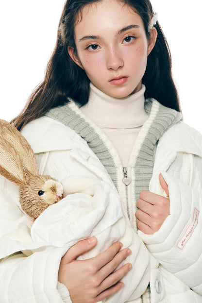 Light Quilted Mid-Length Coat