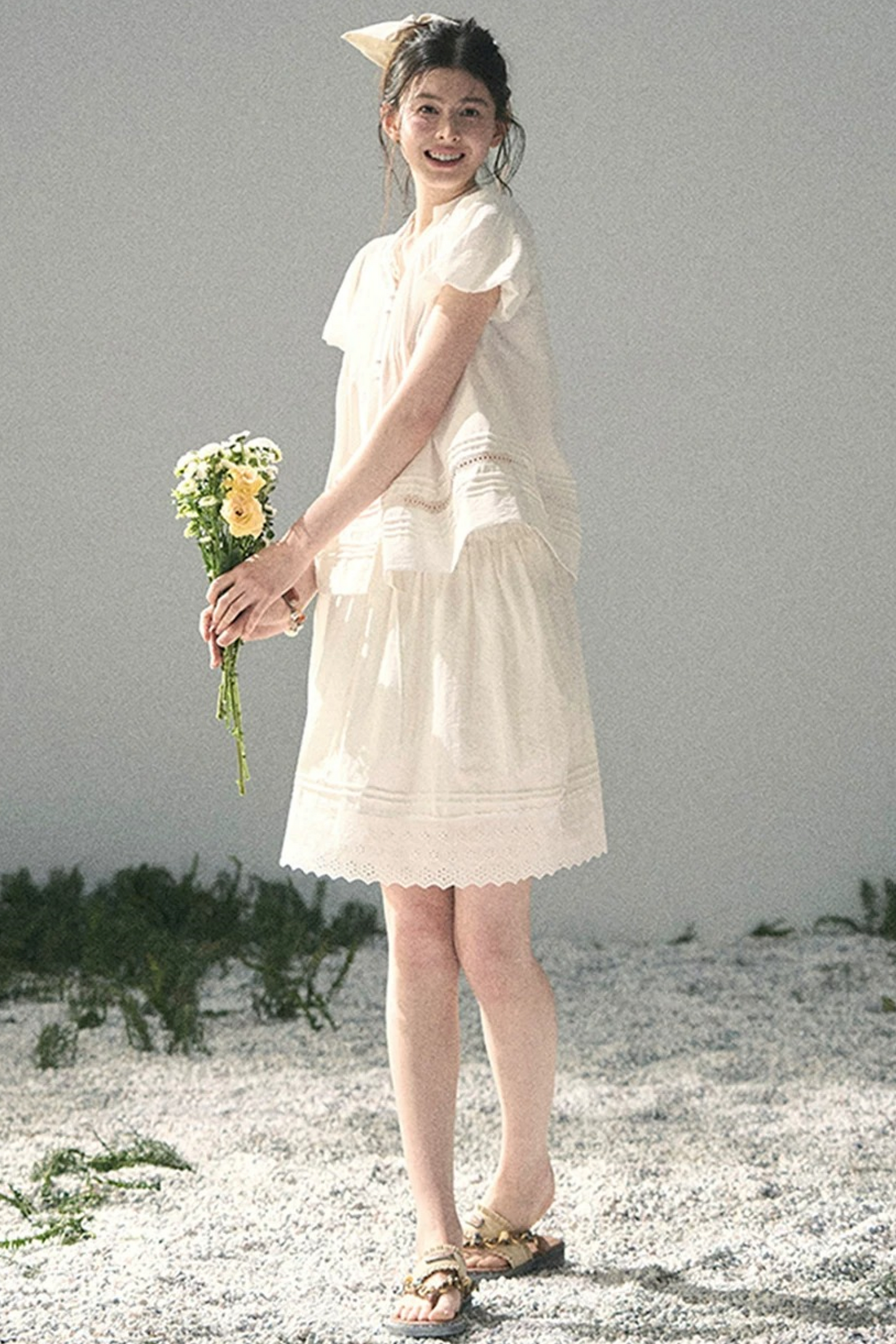 Moonlight Lace Top Two-Piece Set-Up