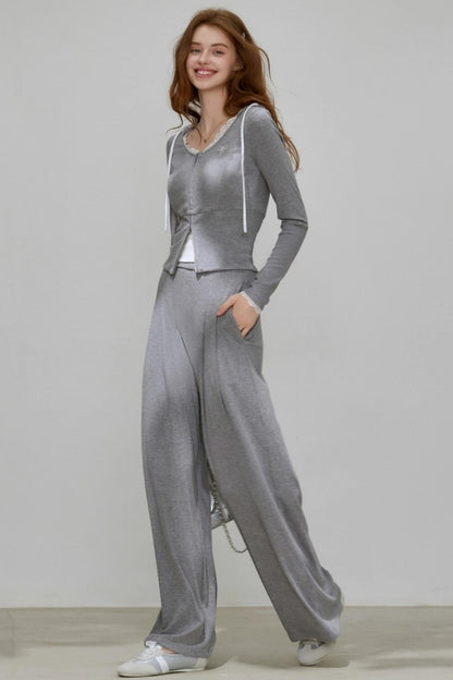 Slimming Autumn Cardigan Set-Up