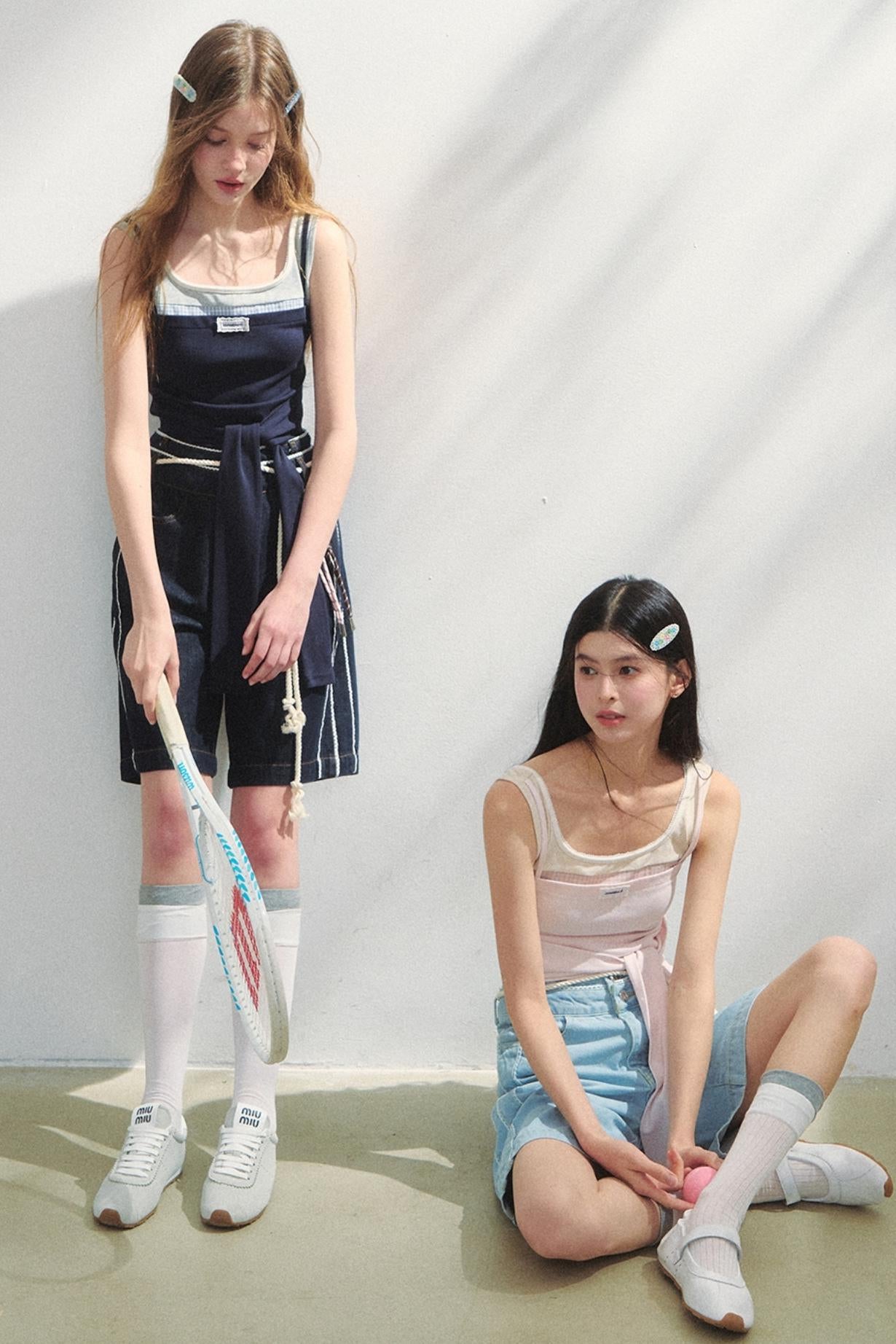 Vintage Lace Denim Pants