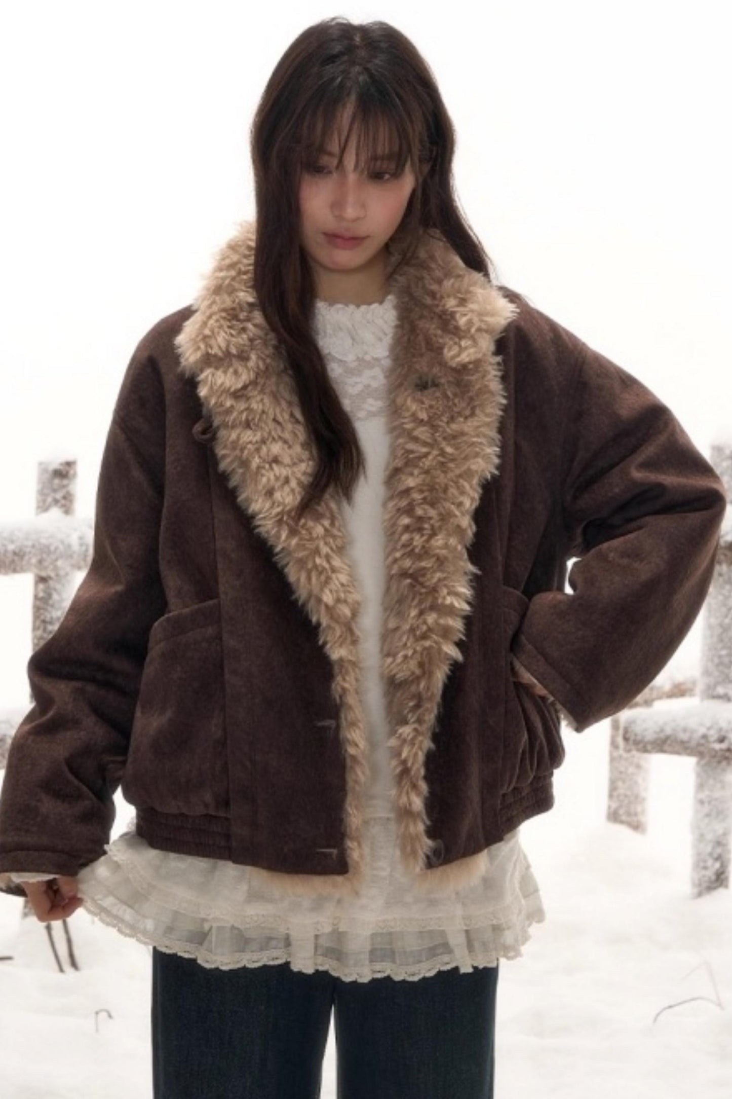 Reversible Lamb Wool Coat