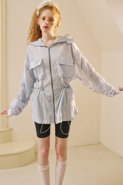 Oversized Pocketed UV Coat
