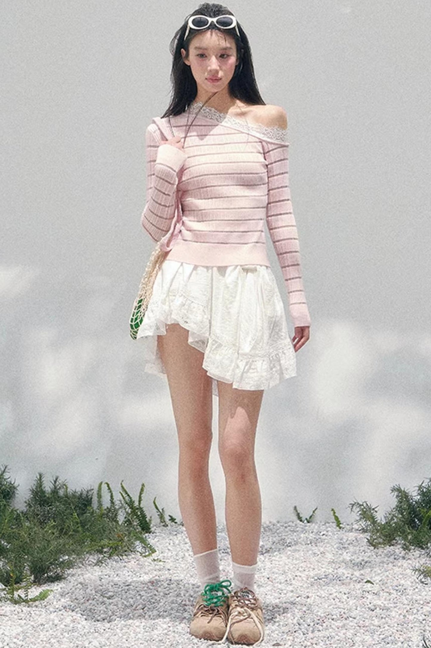 Gentle Glance Knitted Lace Top