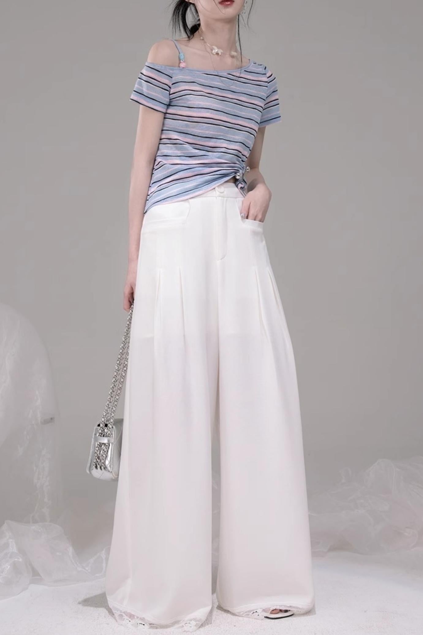 Twisted Stripe Raglan Tee