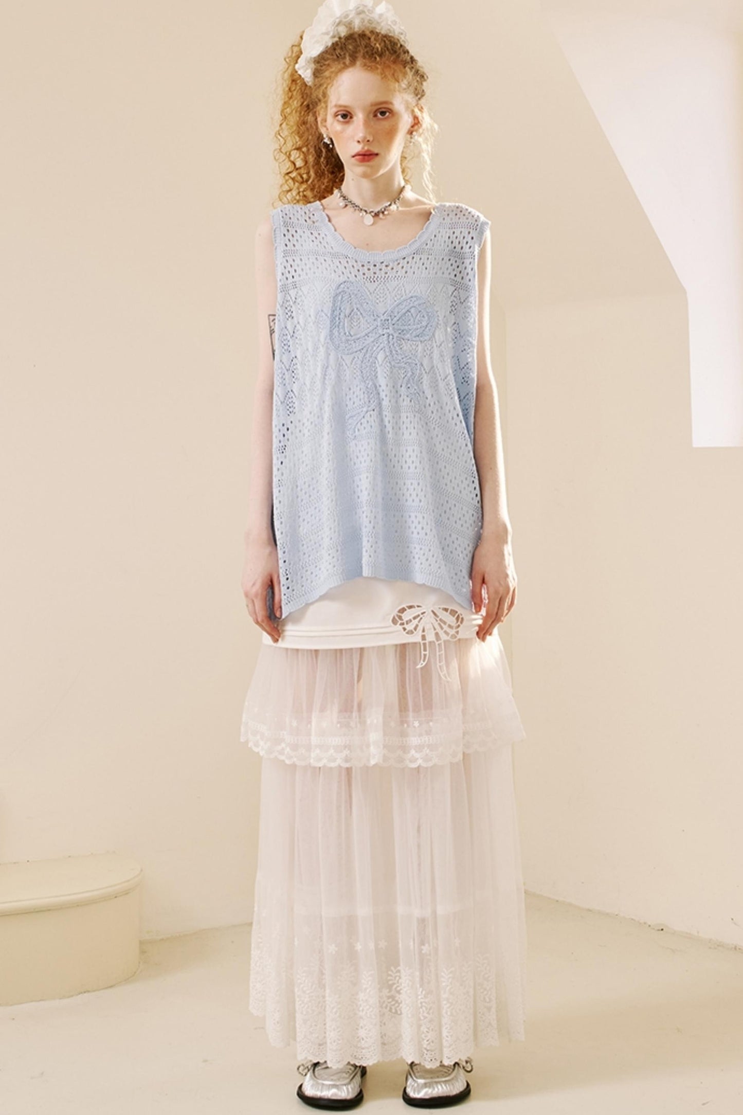 Chic Crochet Knit Top