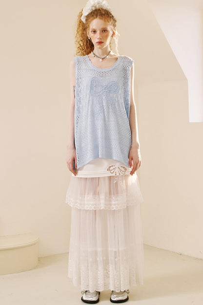 Chic Crochet Knit Top