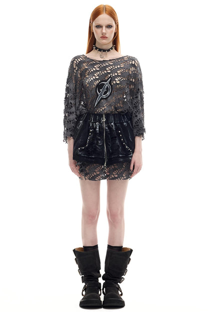 Moon Patch Hole T-Shirt