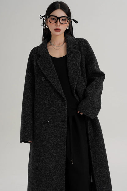 Textured Wool Suit Coat
