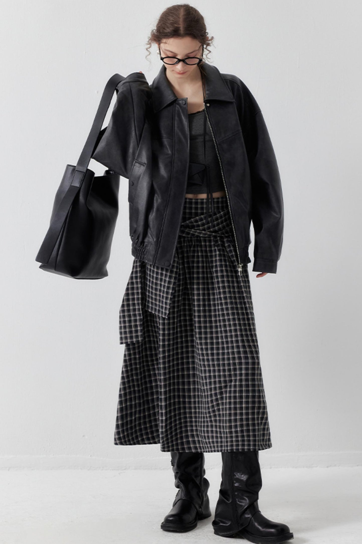 Chic Check A-Line Skirt