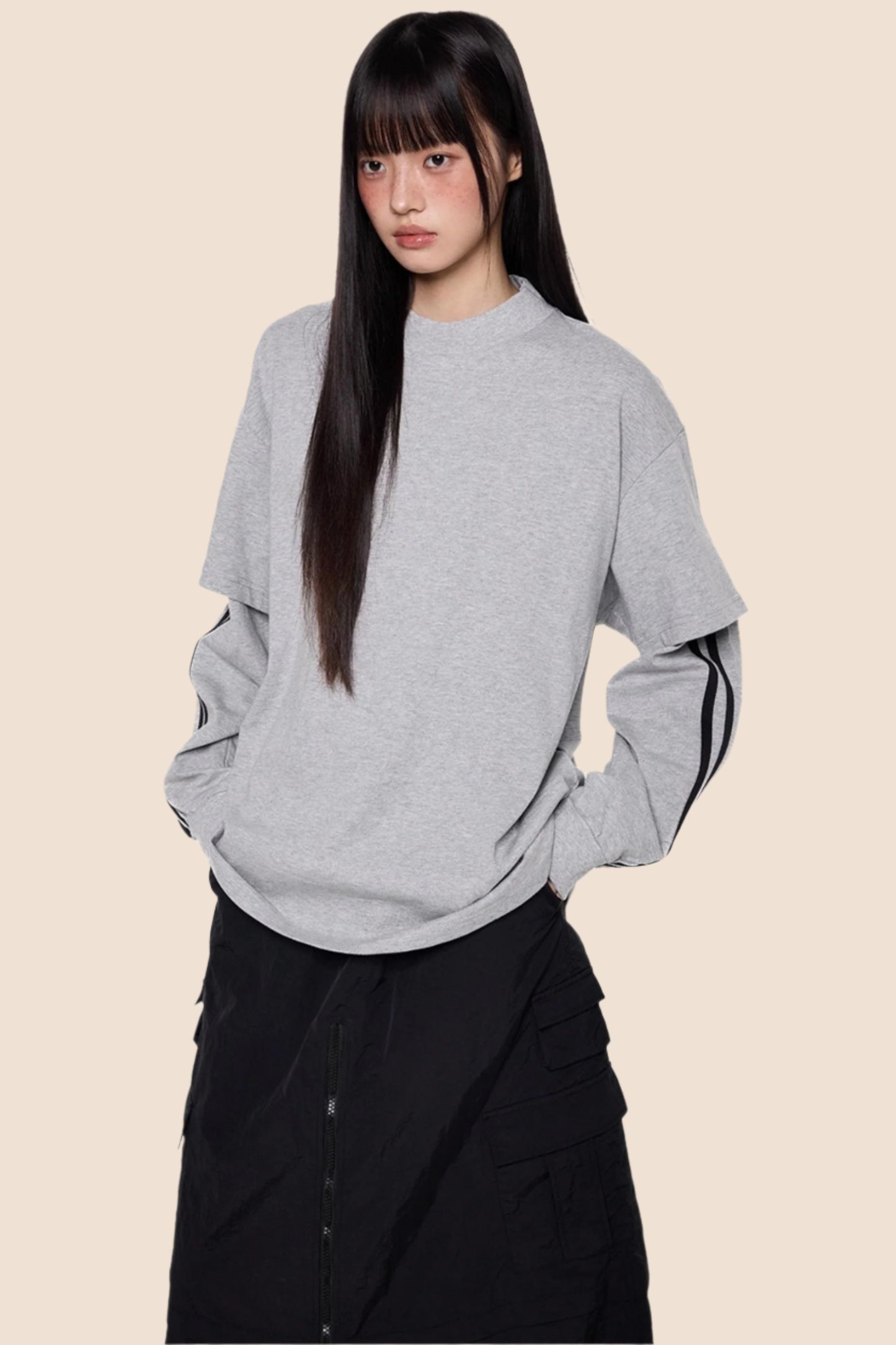 Stripe Long Sleeve Top