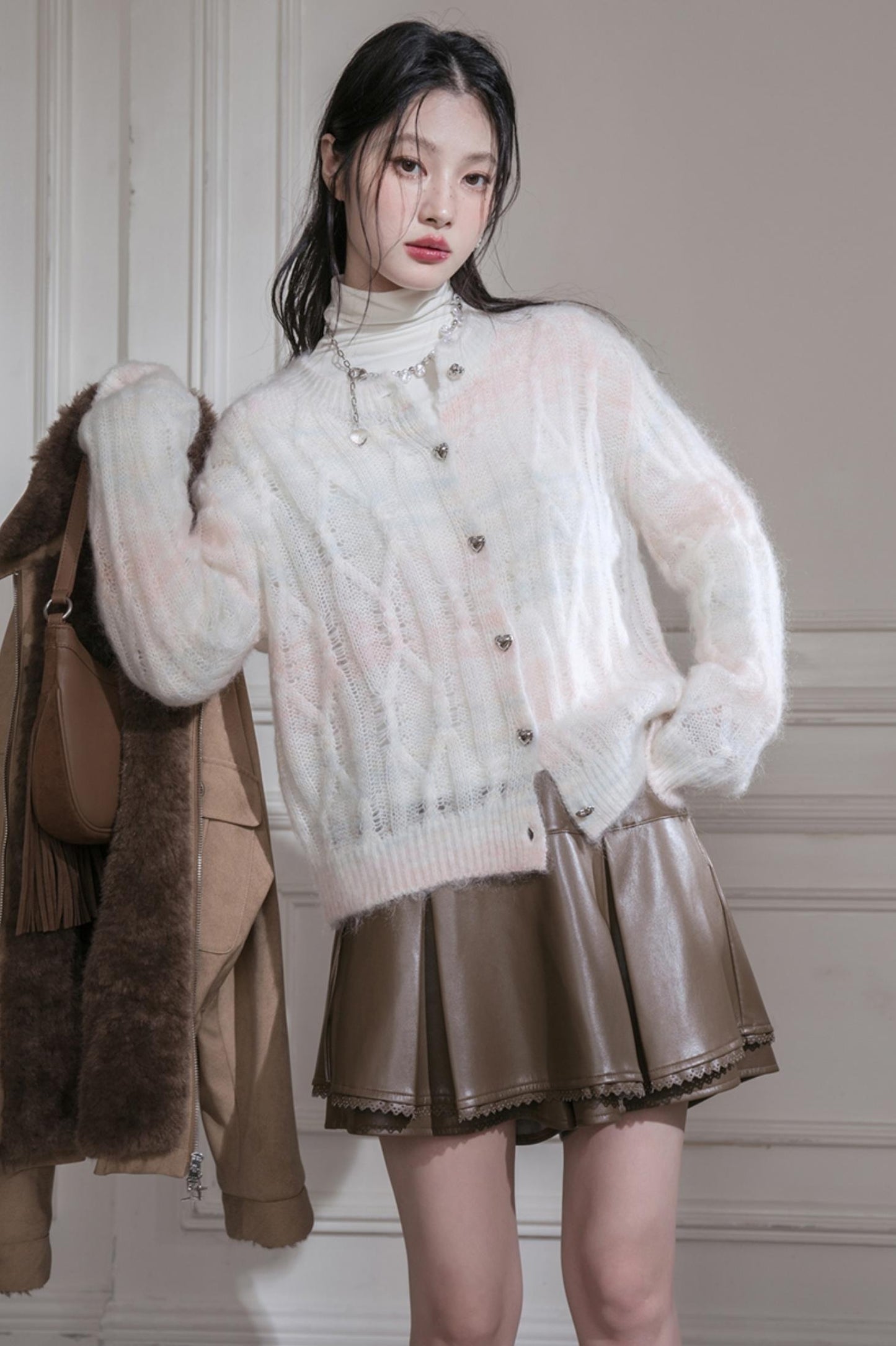 Gradient Wool Cardigan