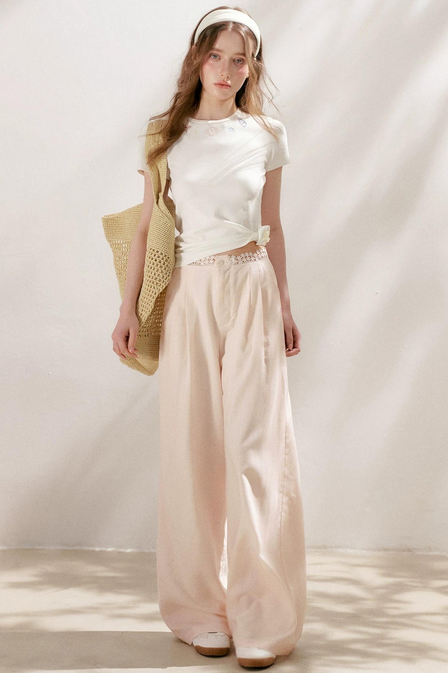 Tencel Linen Lace Pants