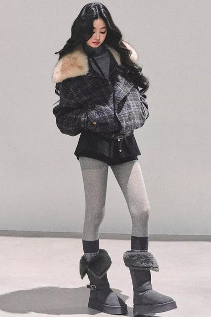 Black Autumn A-Line Shorts