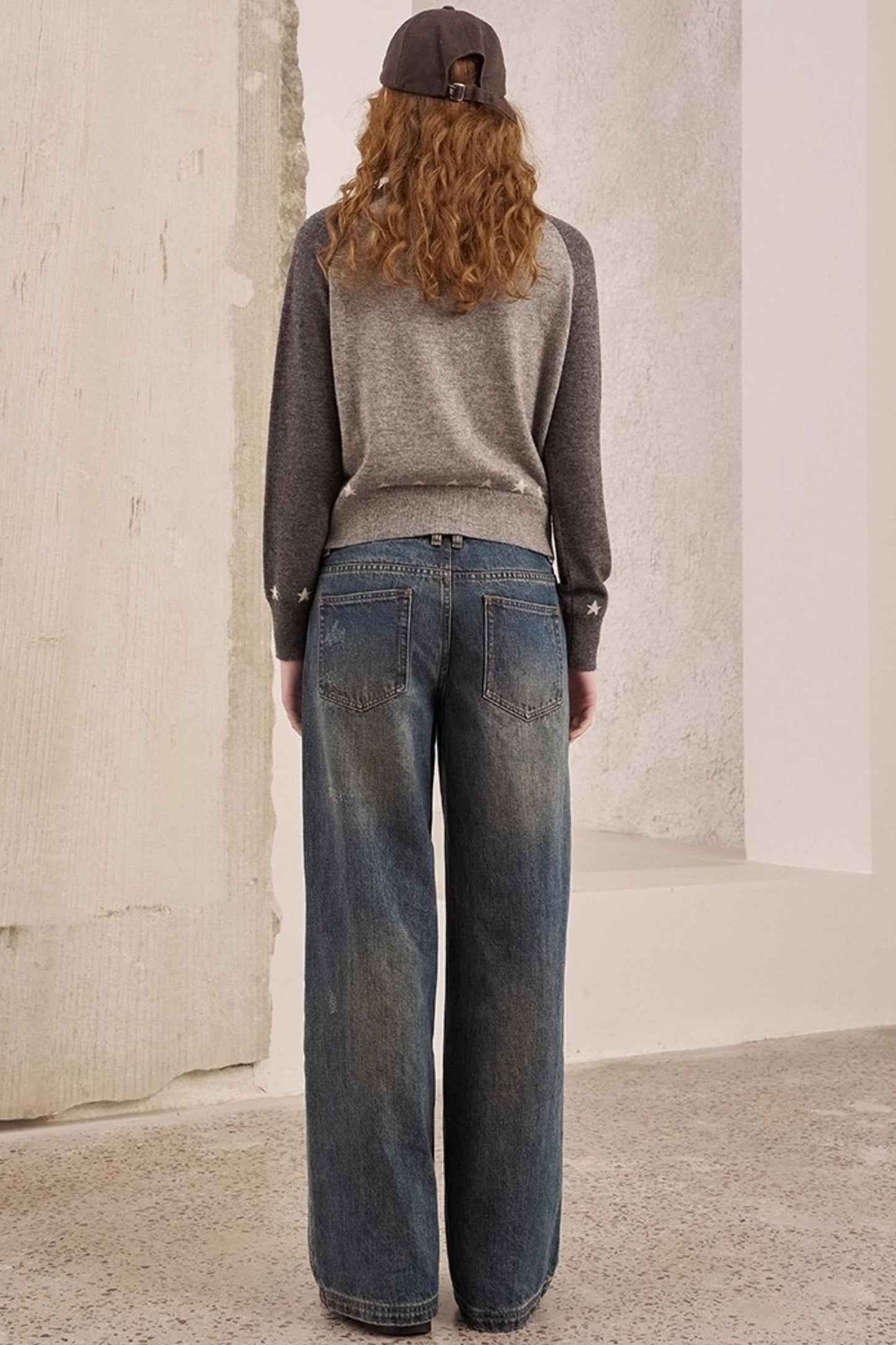 Apple Wool Blend Slim Fit Knitted Cardigan