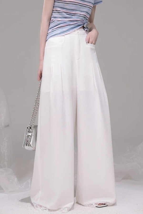 Chic Apricot Wide Leg Pants