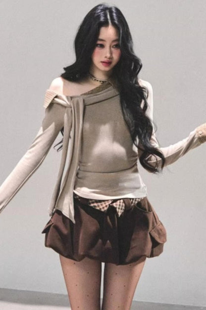 Knit Off-Shoulder Top