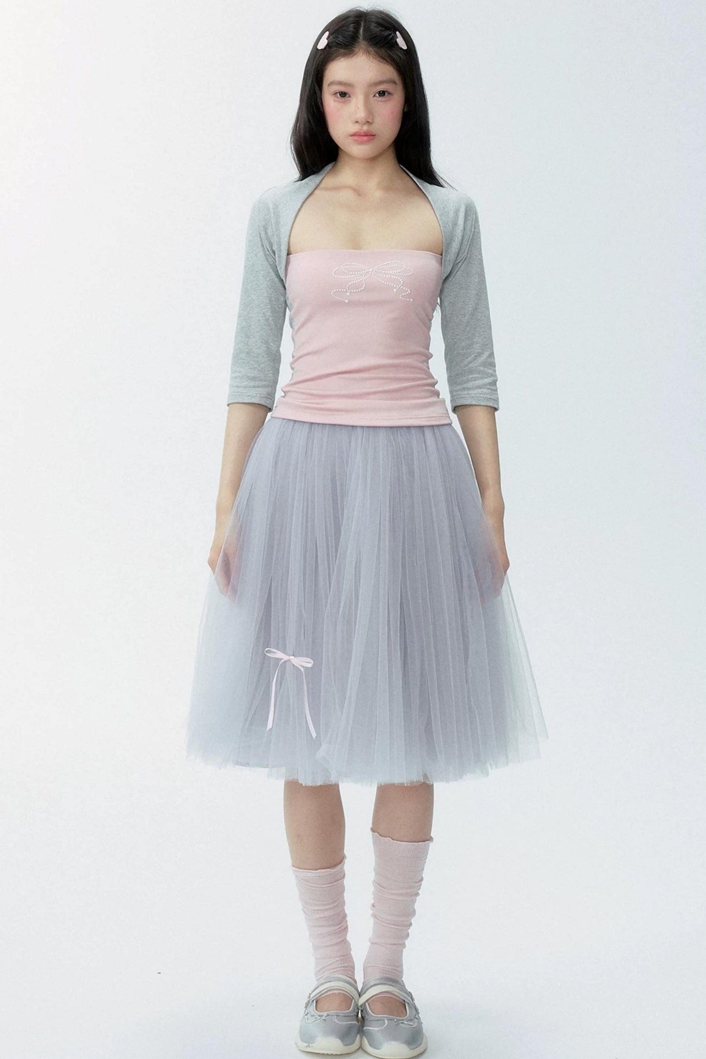 Completo con maglia in lyocell color block