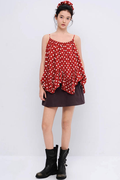 Wild Strawberry Plaid Camisole Top