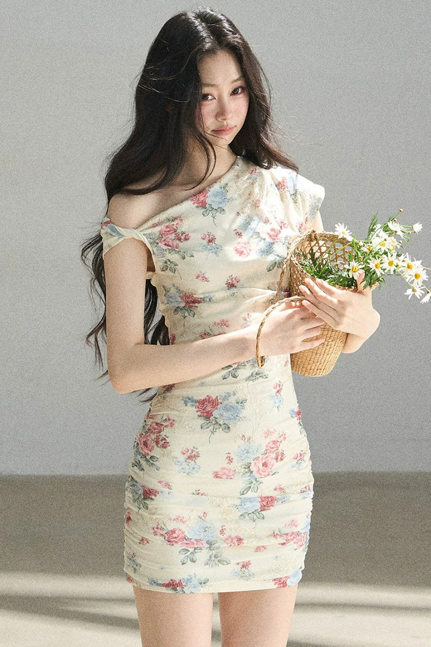 Floral Off-Shoulder Summer Dress Set-Up
