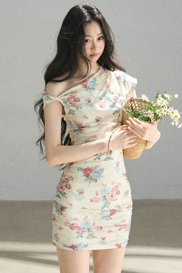 Floral Off-Shoulder Summer Dress Set-Up