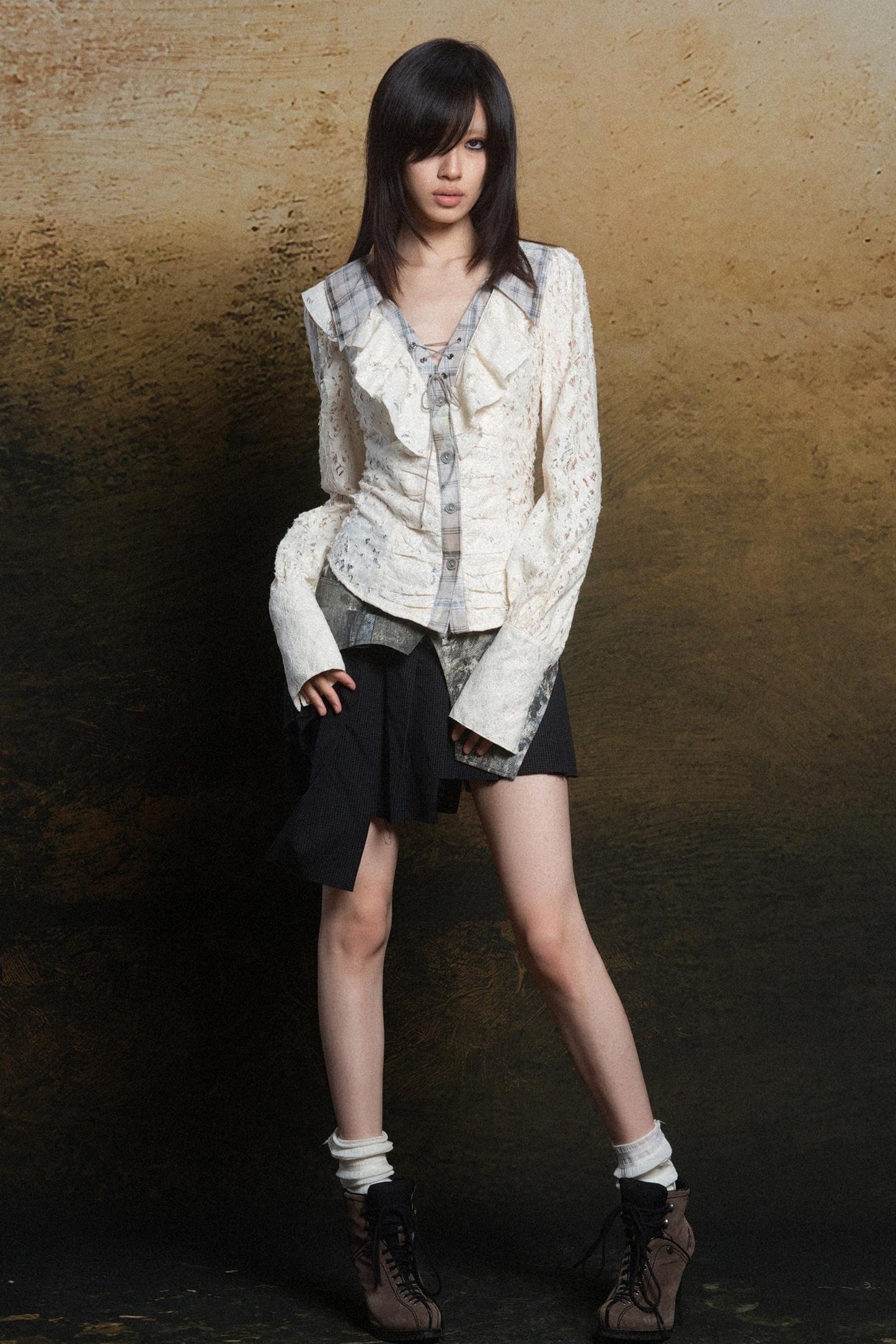 Cutout Punk Vintage Shirt