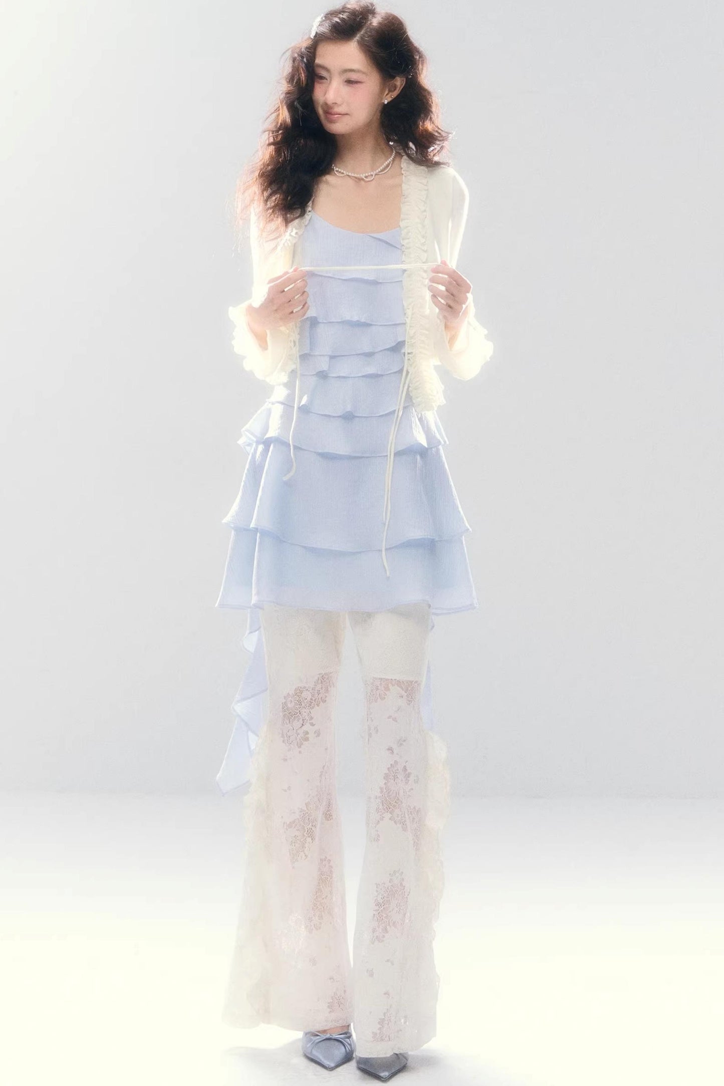 Meerjungfrau-Spitze Schlaghose