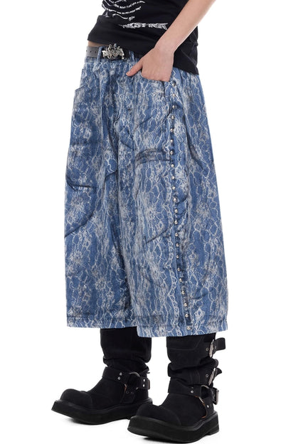 Electric Moon Denim Shorts