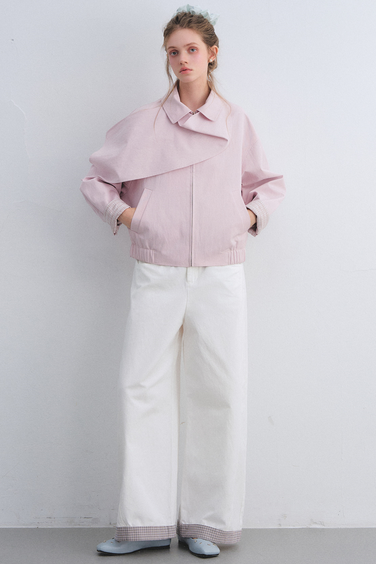 Detachable Shawl Collar Flight Jacket