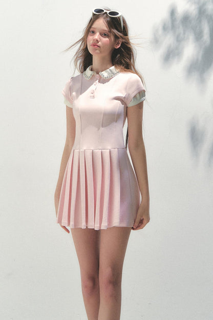 Pleated College Dress