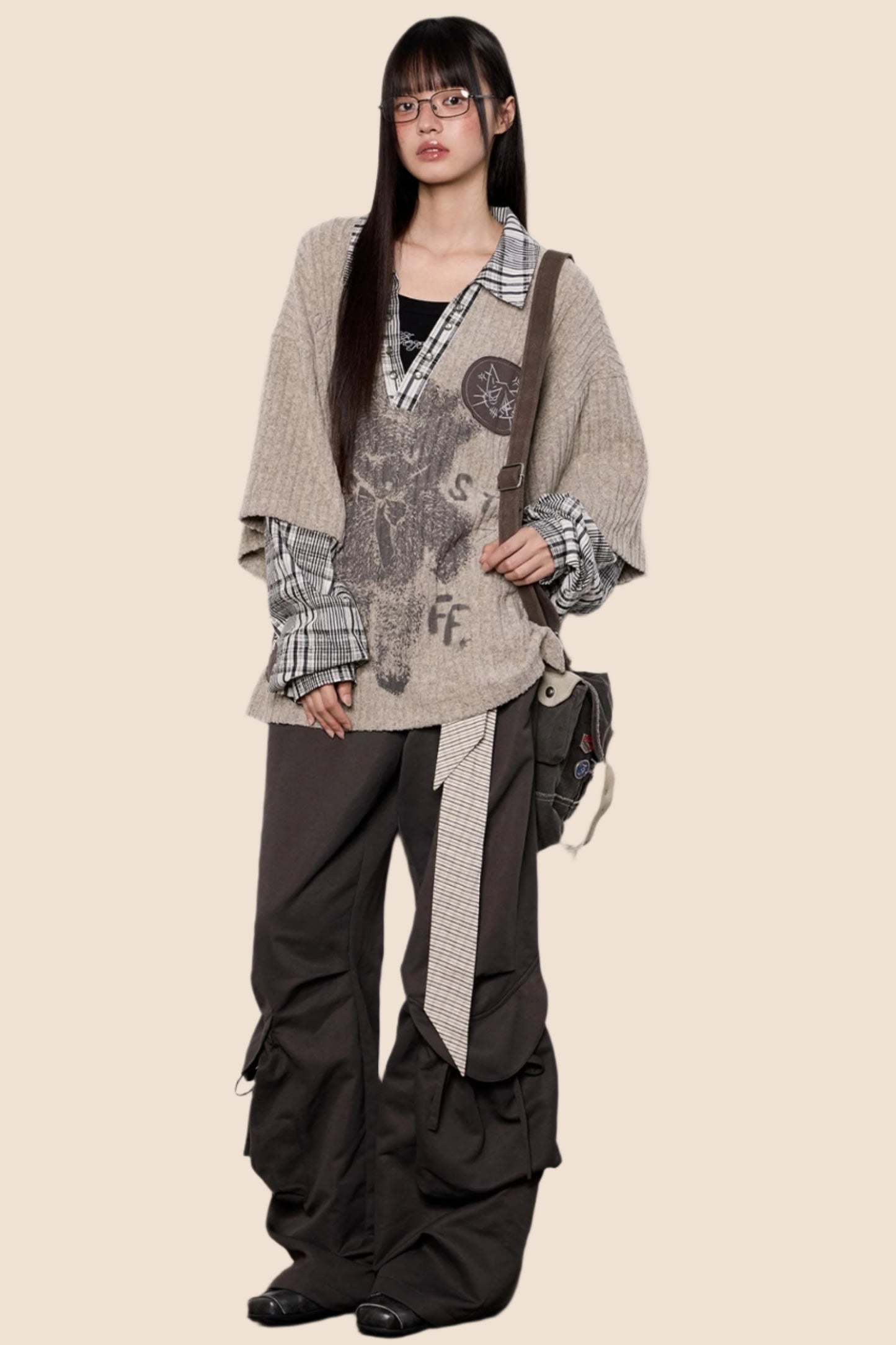 Graphic Knit Polo Shirt