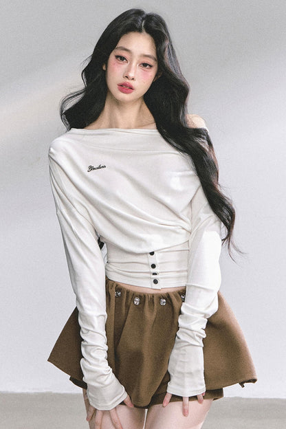 Magazine Long-Sleeved Top