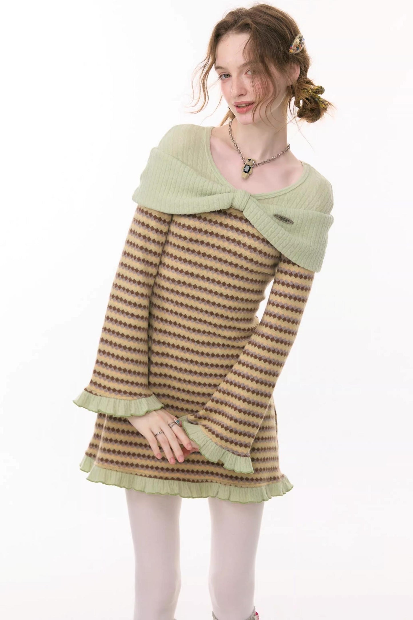 Sweet Dreams Plaid Knit Dress