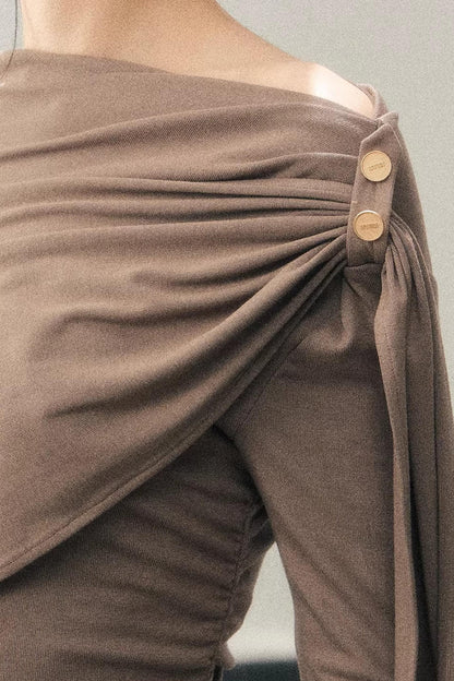 Ribbon Bodycon Winter Dress