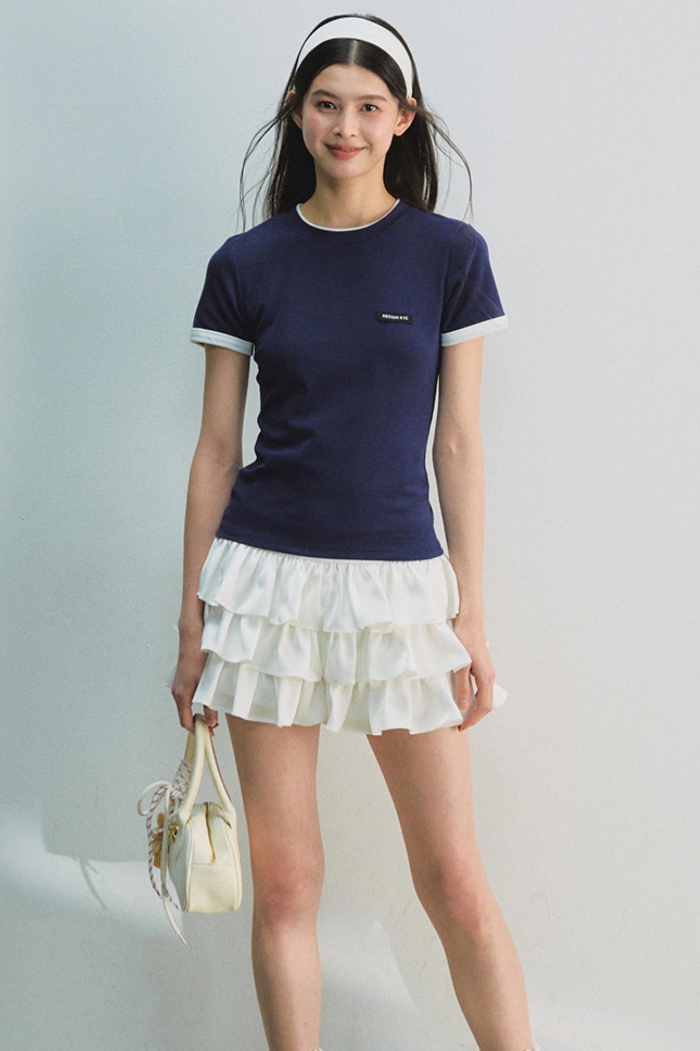 Miu Colorblock Waist Tee