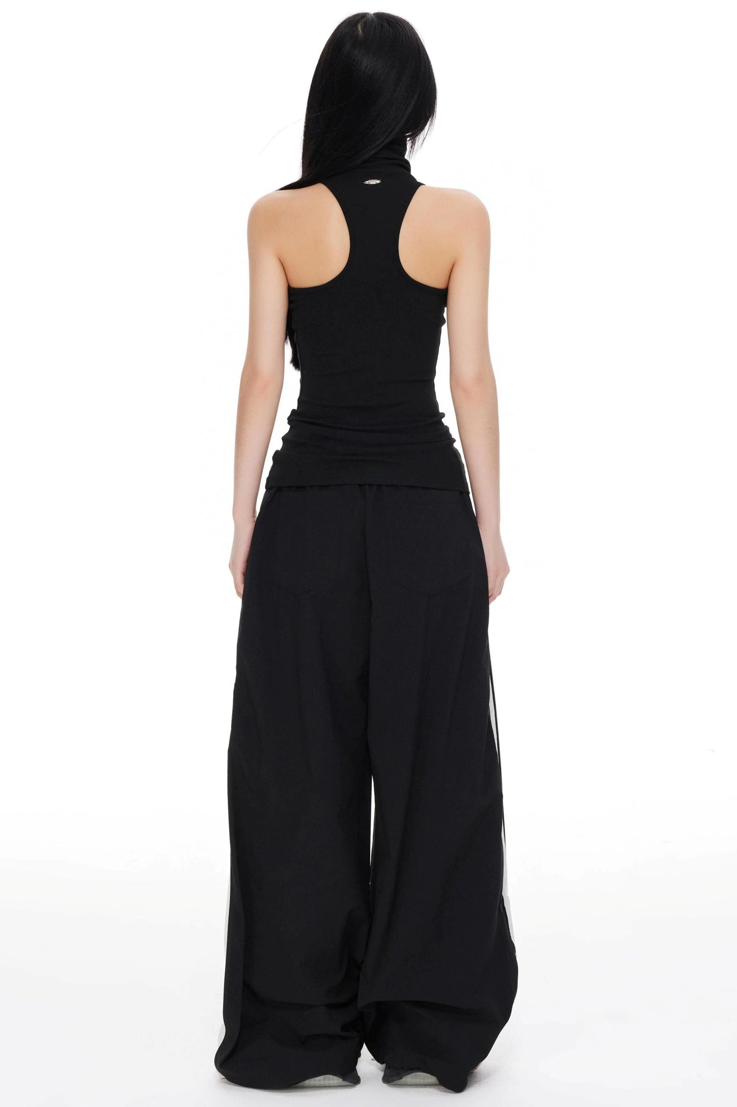 Striped Wide-leg Pants