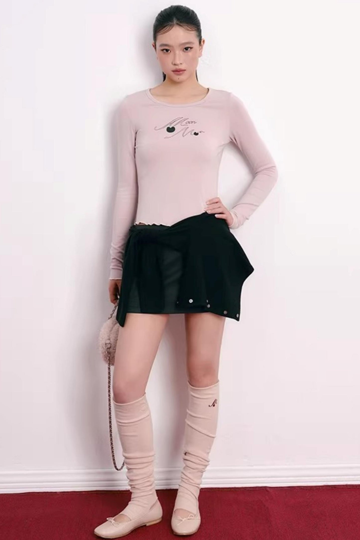 Color-Blocked Velvet Knit Cardigan