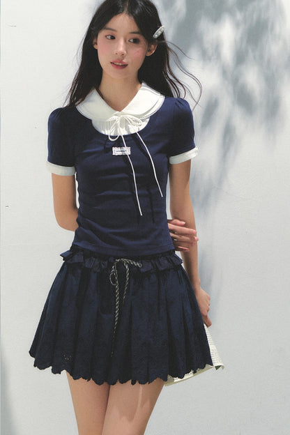 College Chic Knit Tee