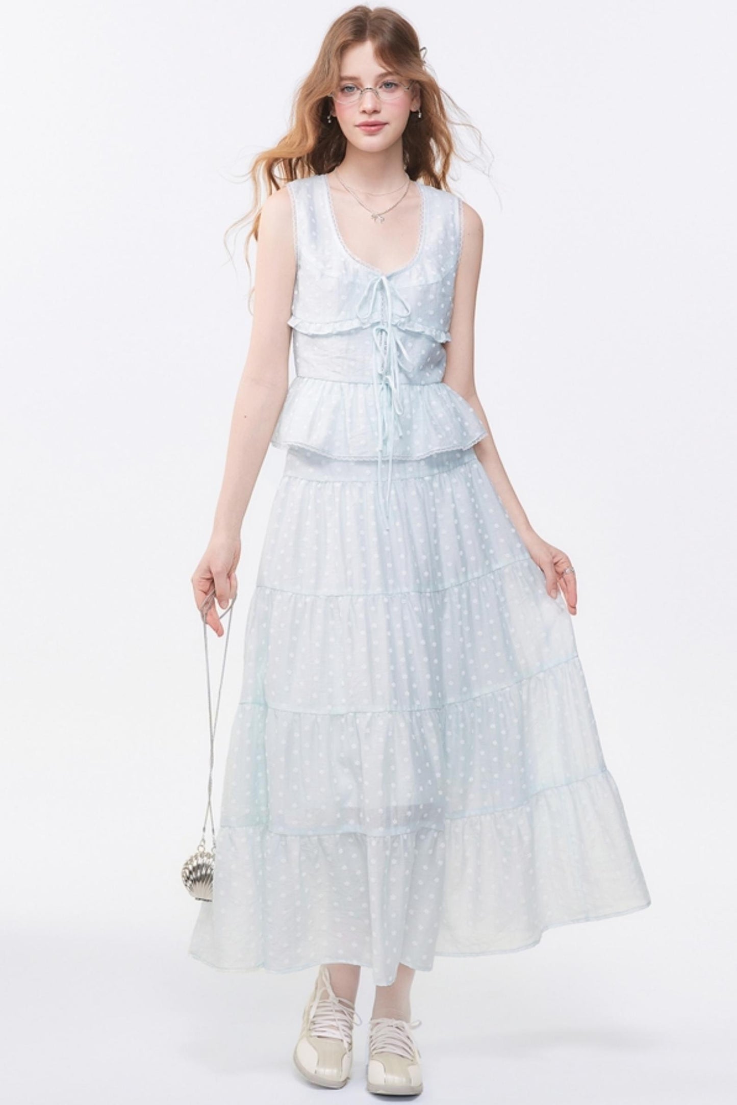 Floral Print Two-Piece Skirt Set-Up