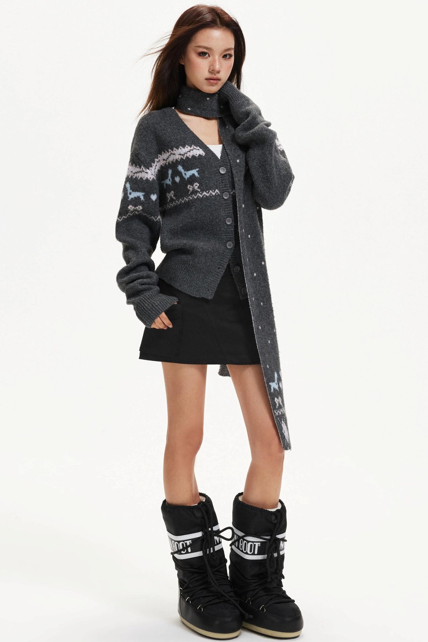 Fair Isle Knitted Cardigan