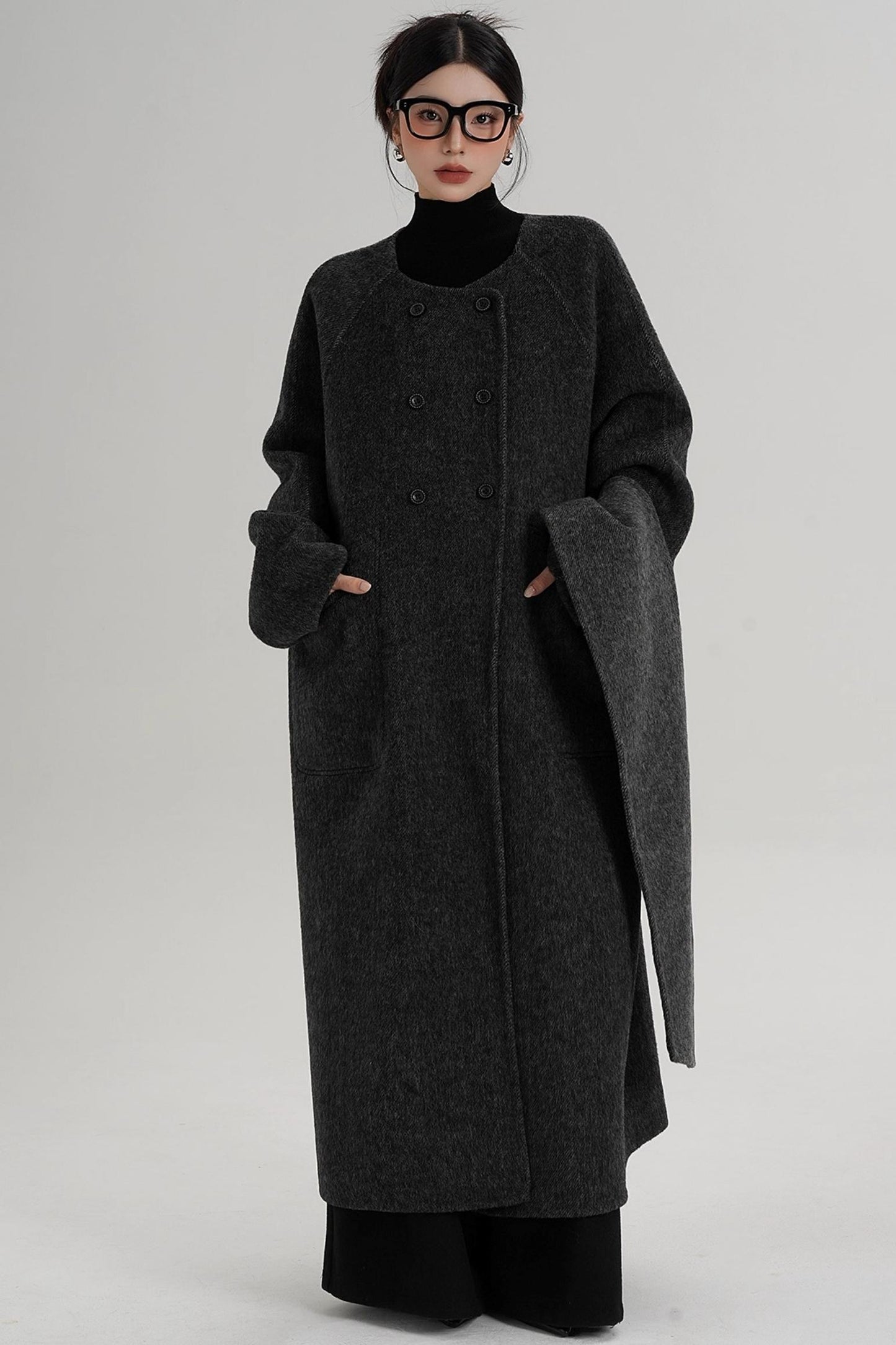Reversible Woolen Wool Coat