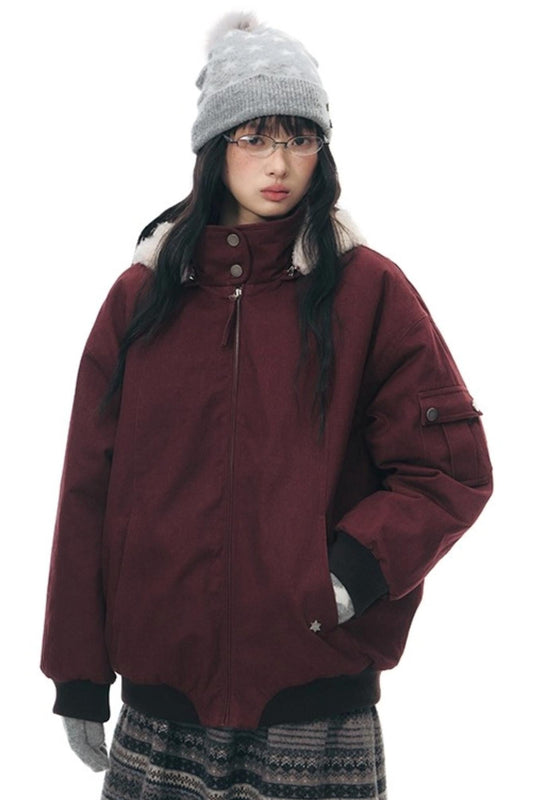 Vintage Red Cotton Jacket