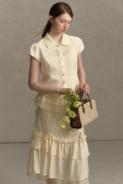 Fantasy Bustier Skirt With Suspenders Set-Up