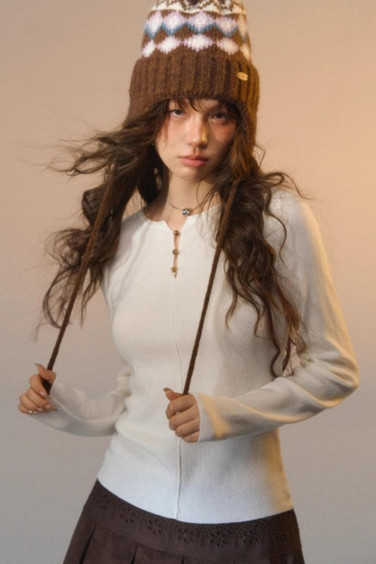 Line-Breasted Base T-Shirt