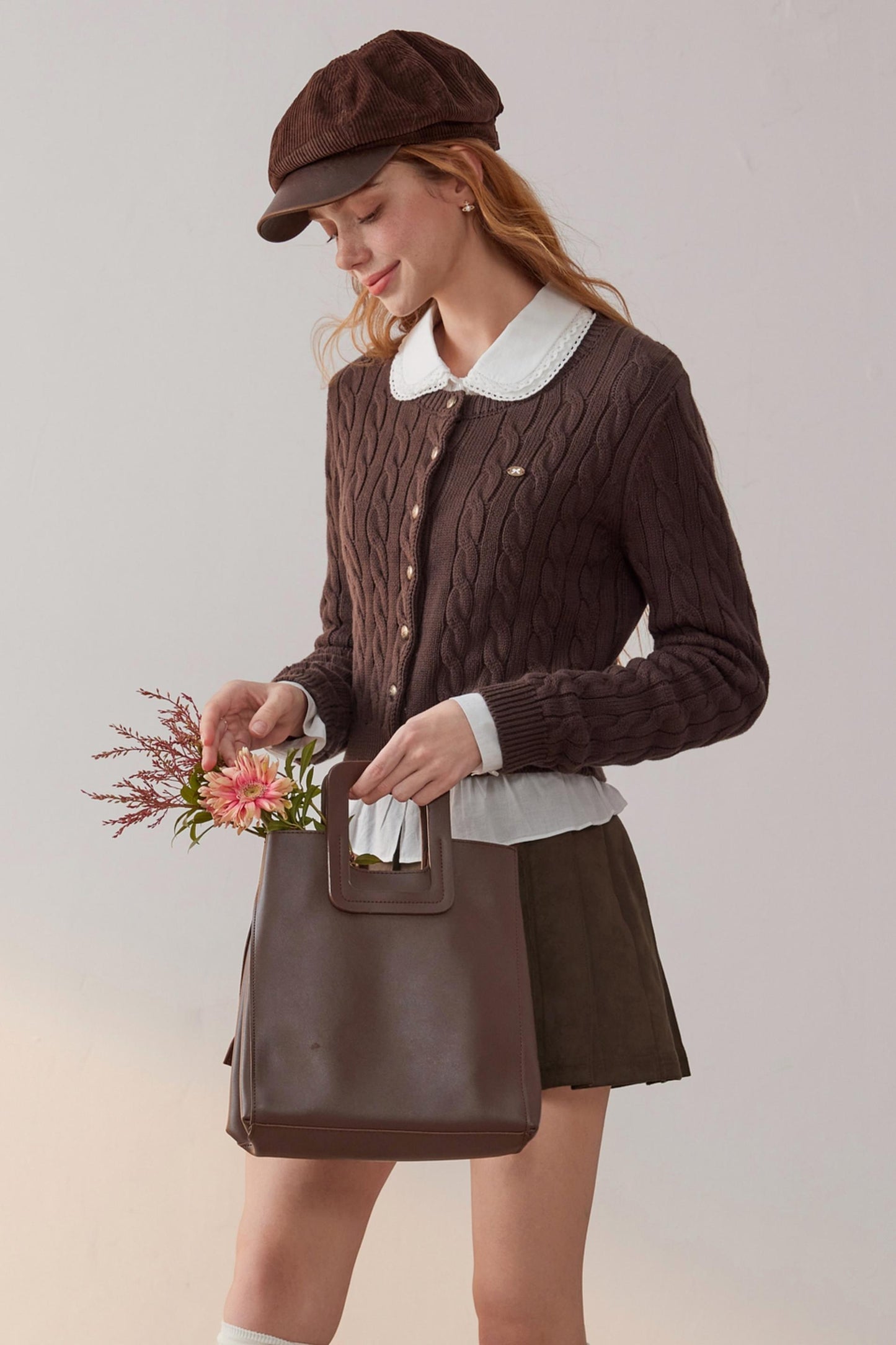 Metal Buckle Knitted Sweater