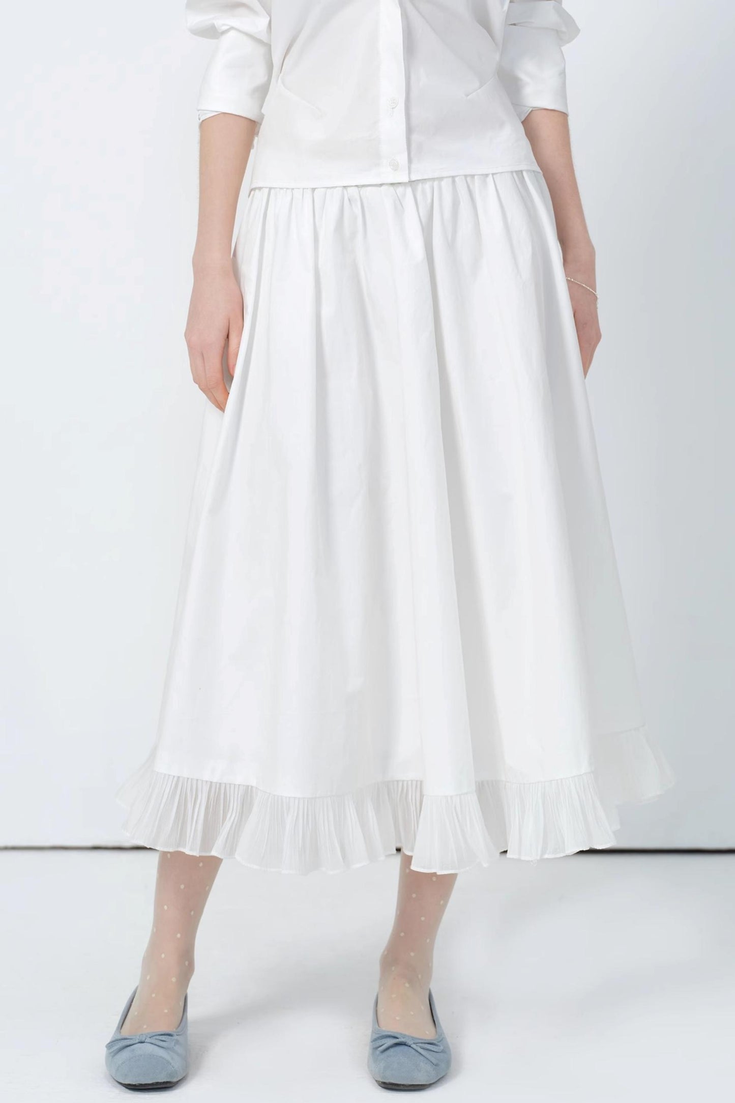 High-Waist A-Line Skirt