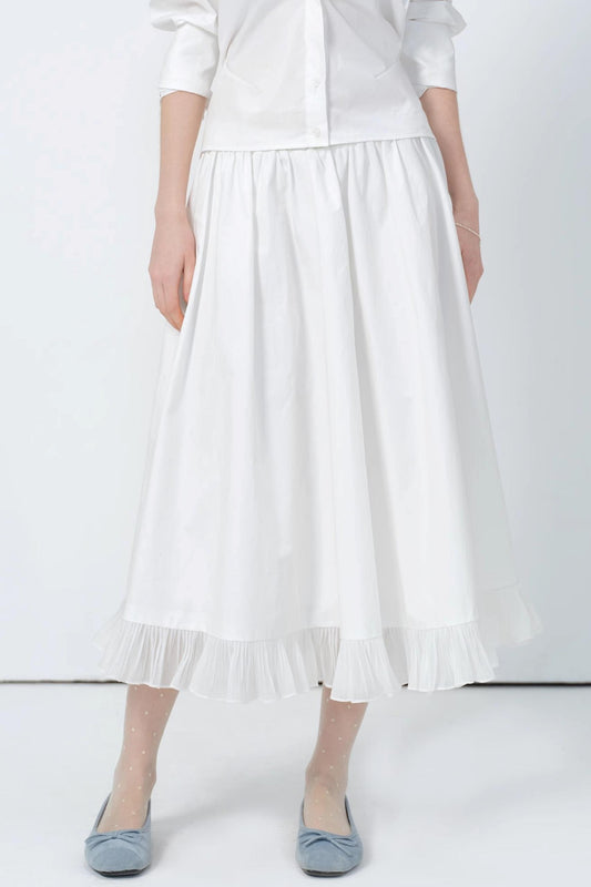 High-Waist A-Line Skirt